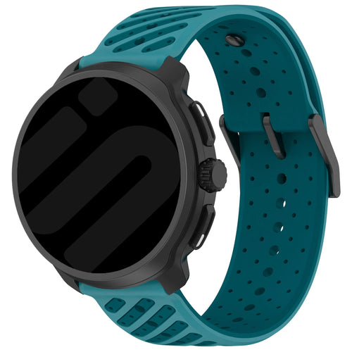 Suunto Race (S) Striped Silicone Strap (Blue)