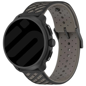 Motorola Moto Watch - 47mm Striped Silicone Strap (Grey)