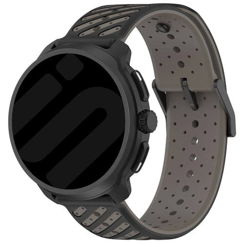 Coros Apex 4 - 42mm Striped Silicone Strap (Grey)