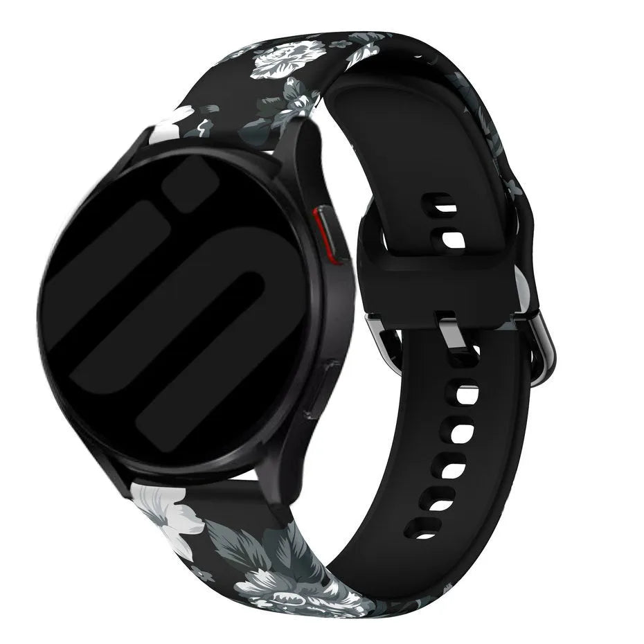 Grey Flower Amazfit GTR Mini Strap