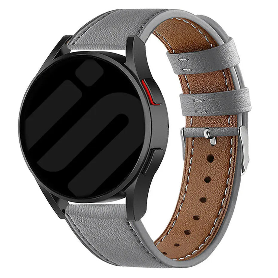 Coros Pace 3 Modern Leather Strap (Grey)