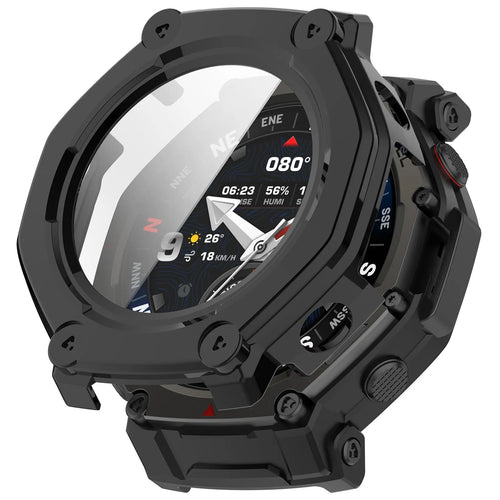 Amazfit T-Rex 3 Pro - 48mm Hard Case with Glass (Black)