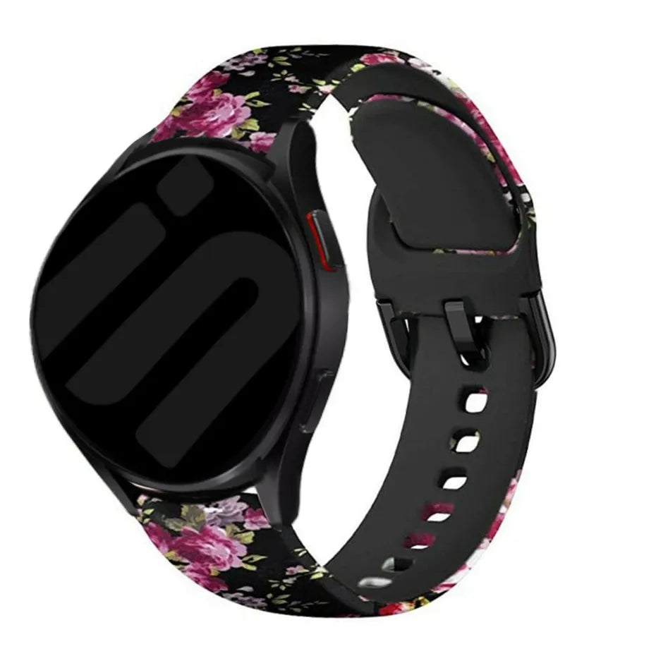 Pink Flower Amazfit Active 2 Strap