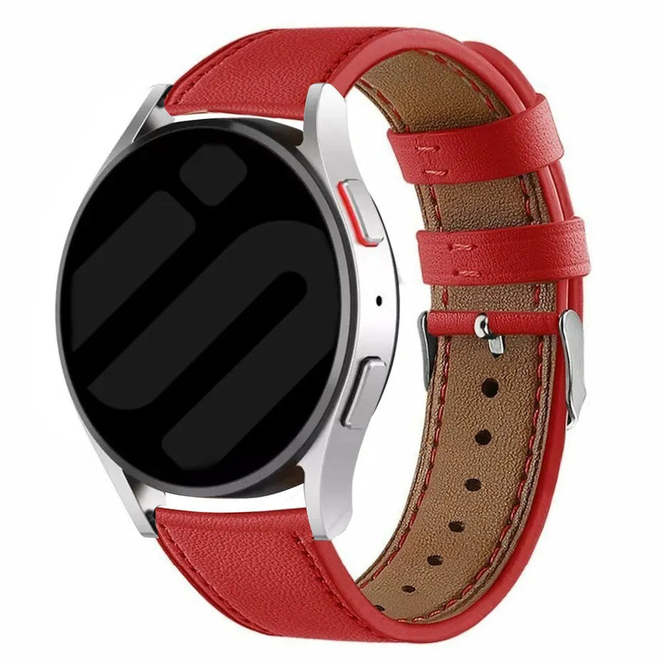 Coros Apex 2 Modern Leather Strap (Red)
