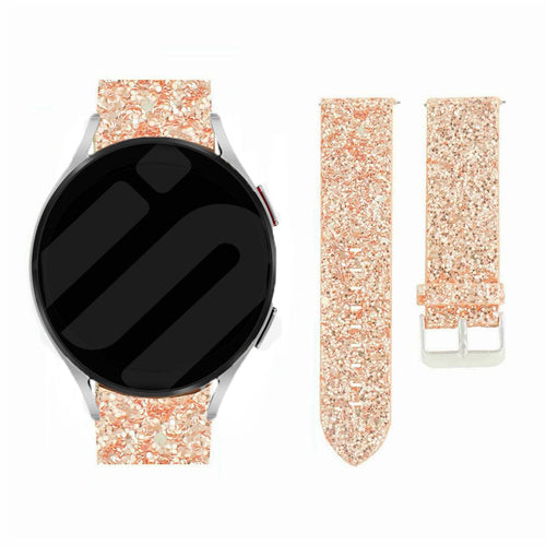 Withings Steel HR - 40mm Glitter Leather Strap (Rose Gold)