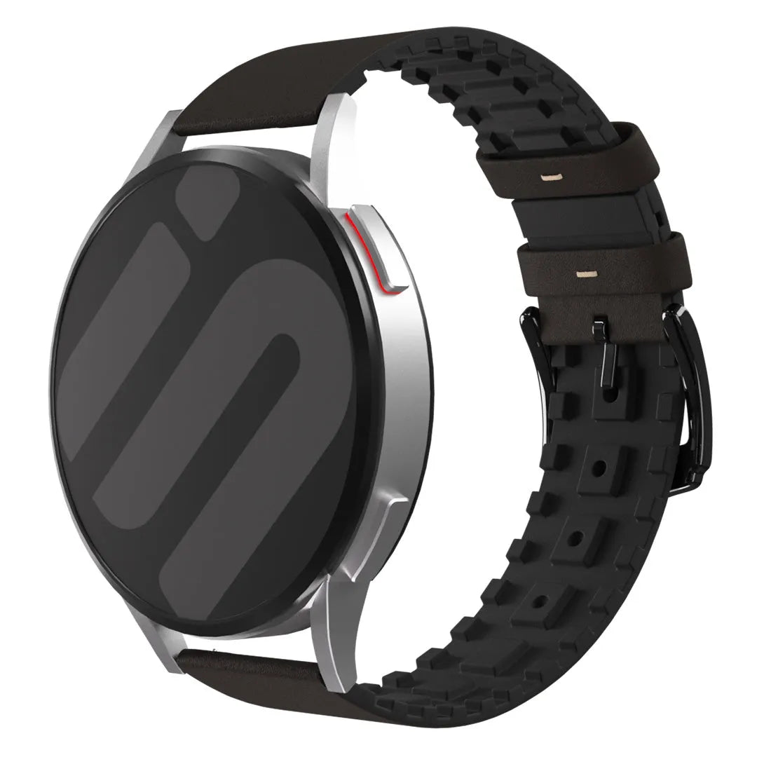 Coros Apex 42mm Leather / Silicone Strap (Brown)