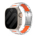 Apple Watch Steel Hybrid Strap (Titanium/Orange)