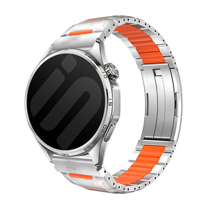 Huawei Watch Ultimate 2 'One Push' Steel Hybrid Strap (Titanium/Orange)