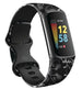 Black Floral Fitbit Charge 6 Strap