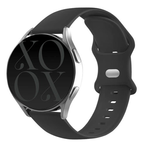 xoxo Wildhearts Fossil Gen 5e 44mm Silicone Strap (Black)