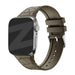Bandz Apple Watch Silicone Strap With Leather Pattern (Brown)