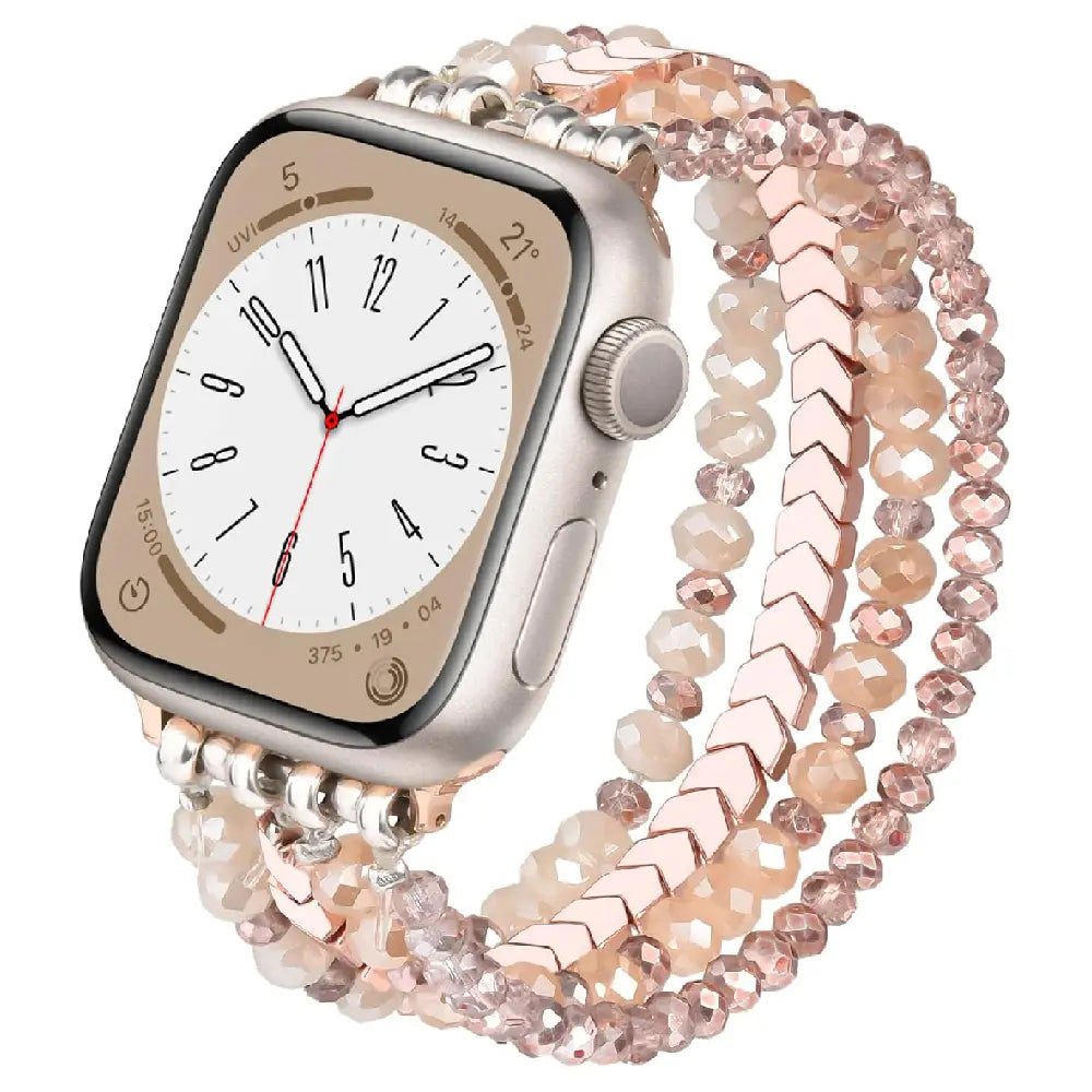 Apple Watch Beaded Strap (Rose Gold)