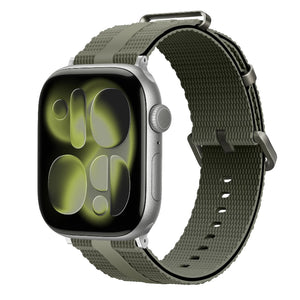 apple watch silicone band green