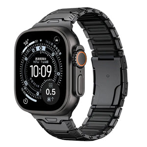 apple watch titanium mecha band black
