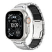 Apple Watch Mecha Titanium Hybrid Strap (Titanium/Black)