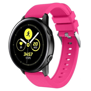 Twill Silicone Strap, on a watch, 3/4 front view