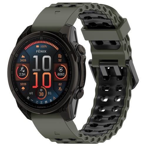 Garmin Epix Gen 2 Wave Sport Strap (Green/Black)