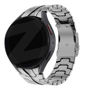 Bandz Samsung Galaxy Watch FE Steel Strap 'Iron' (Silver)
