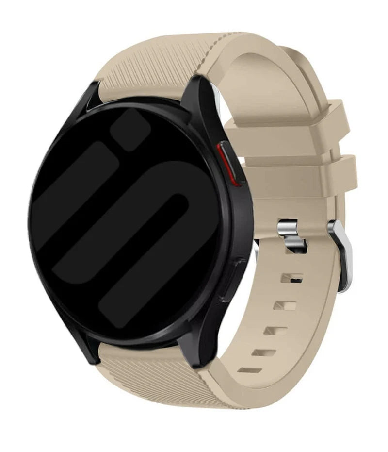 Amazfit Bip U (Pro) Twill Silicone Strap (Beige)