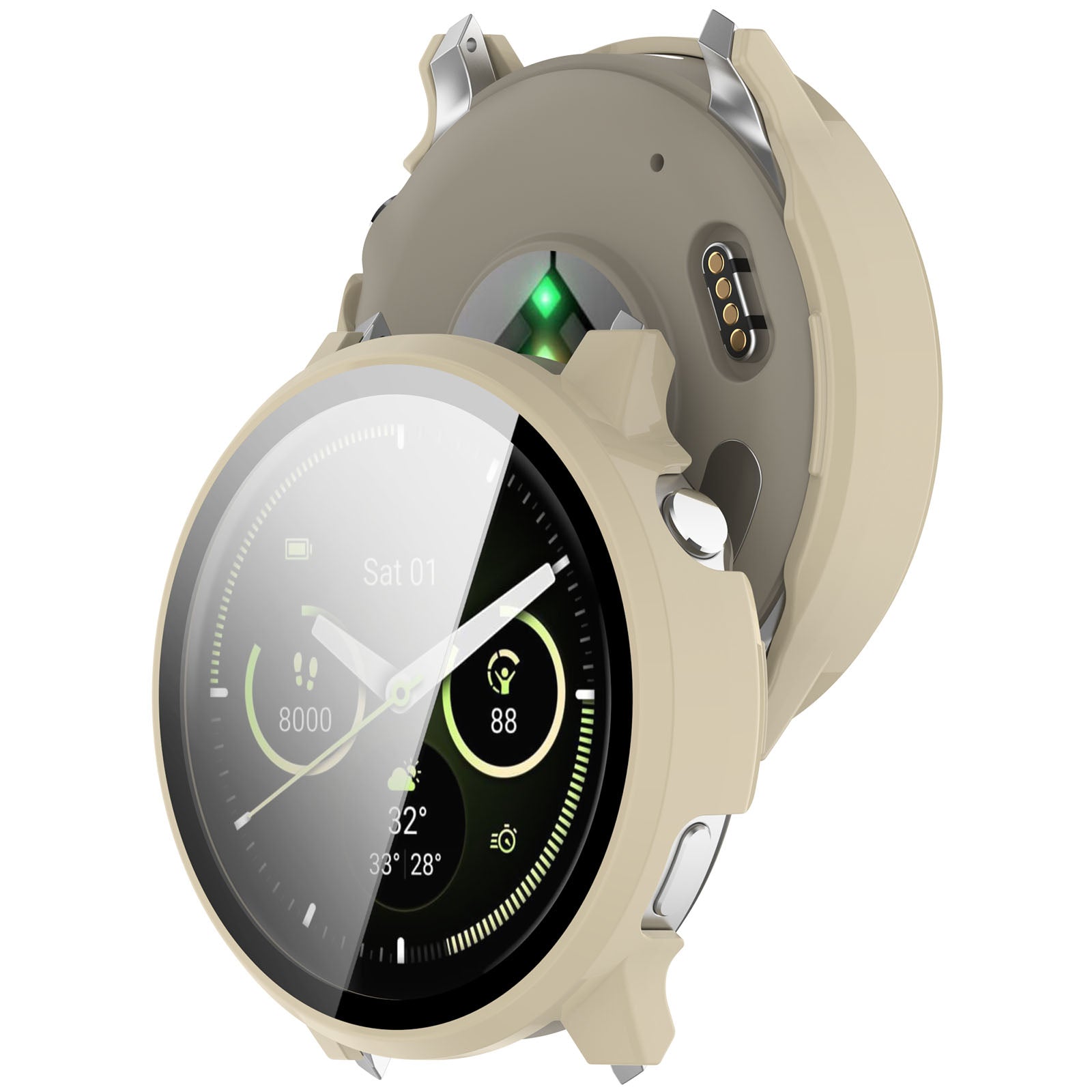 Garmin Venu 4 - 41mm Hard Case with Glass (Beige)