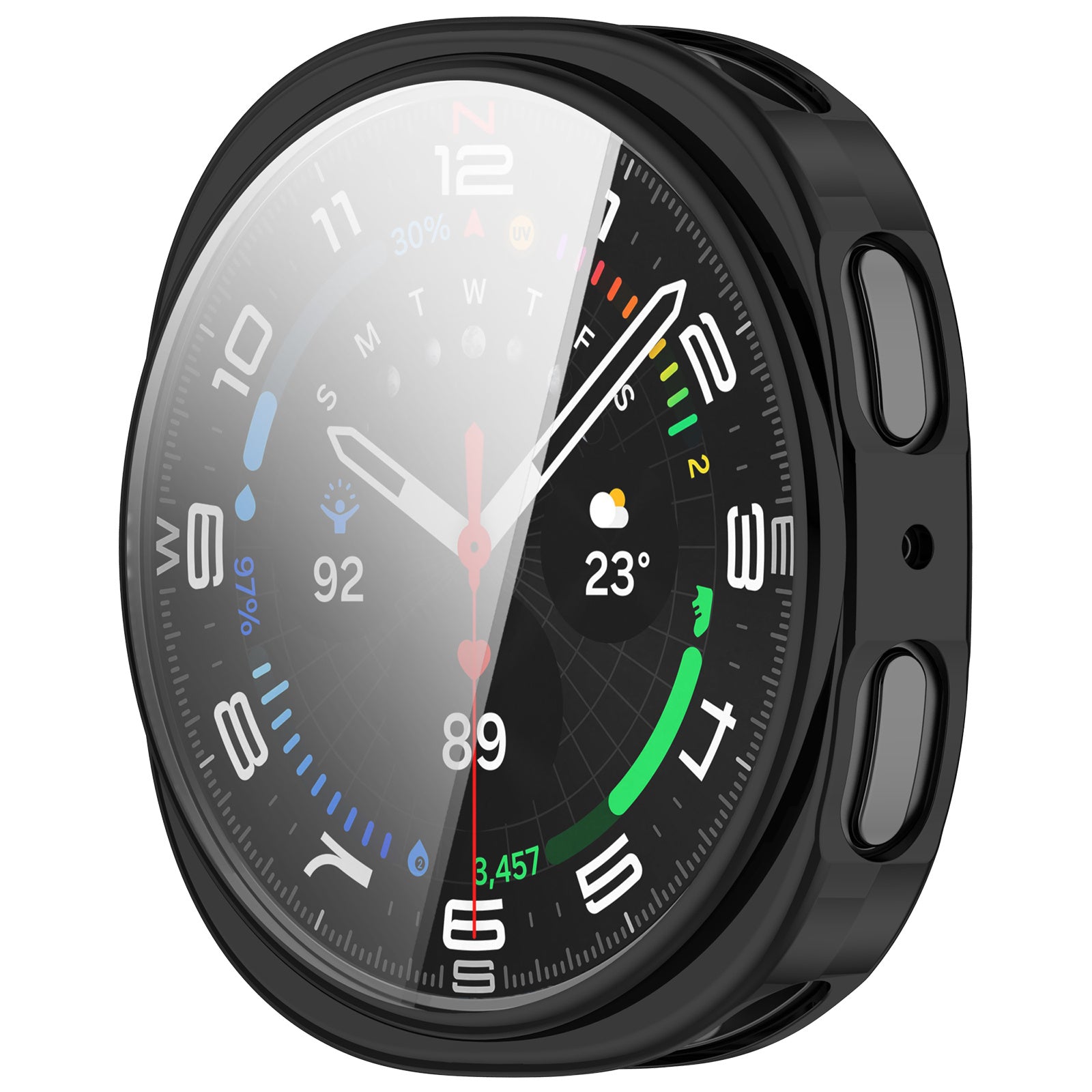 Samsung Galaxy Watch 8 - 44mm / 9 - 44mm TPU Case (Black)