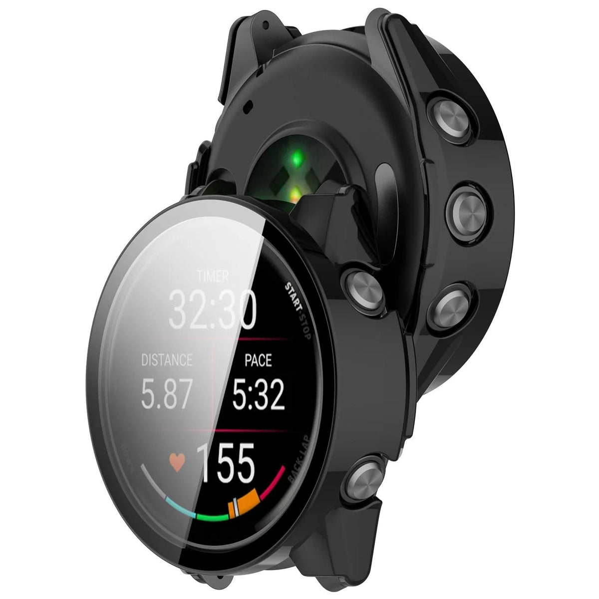 Garmin Forerunner 970 Hard Case with Glass (Black)