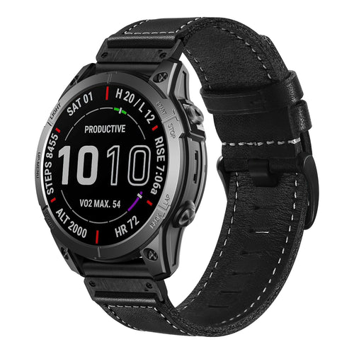 Amazfit T-Rex Ultra 2 Premium Leather Strap (Black)