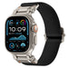 Apple Watch Ultra Polyester Explorer Strap (Black with Titanium)