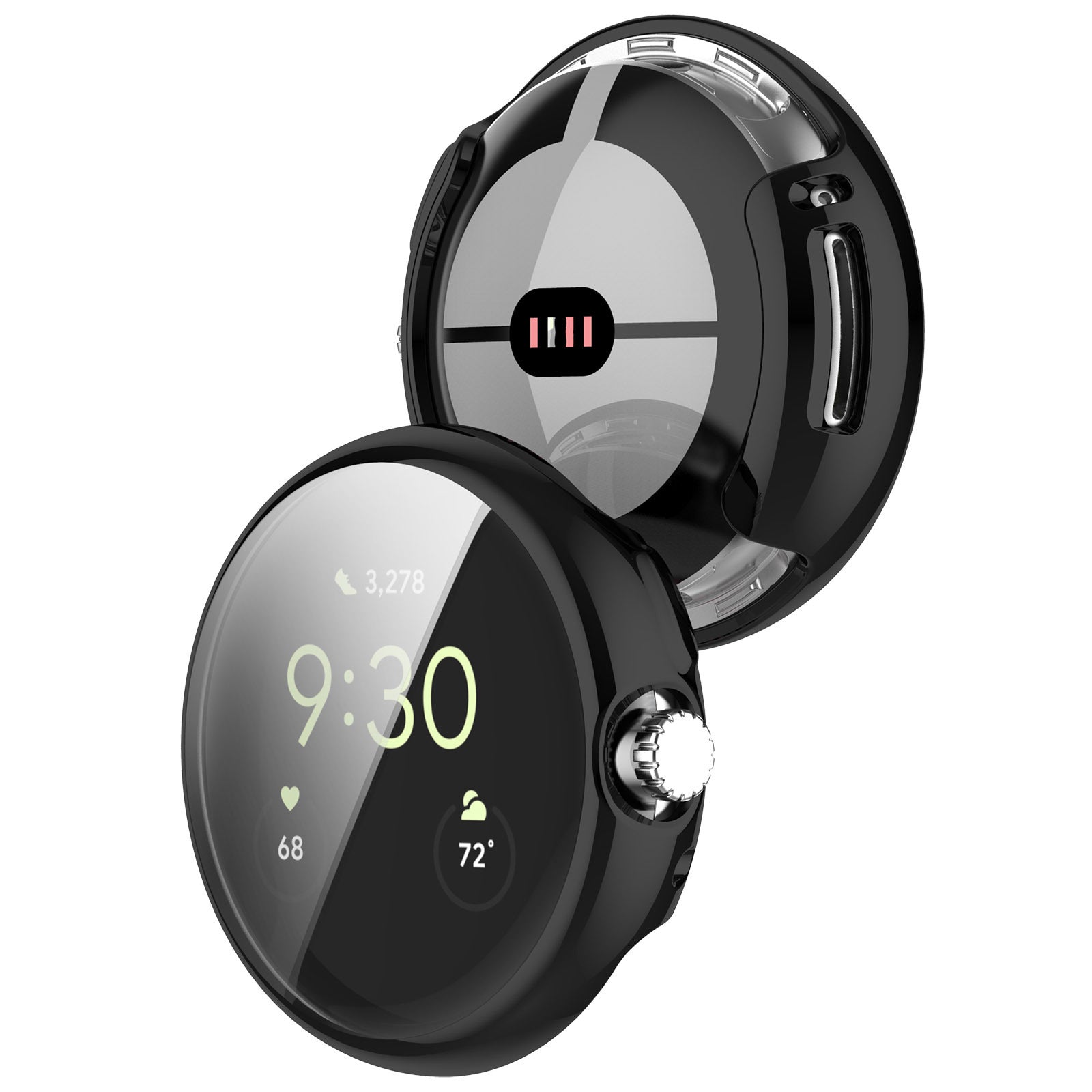 Google Pixel Watch 4 - 45mm TPU Case (Black)