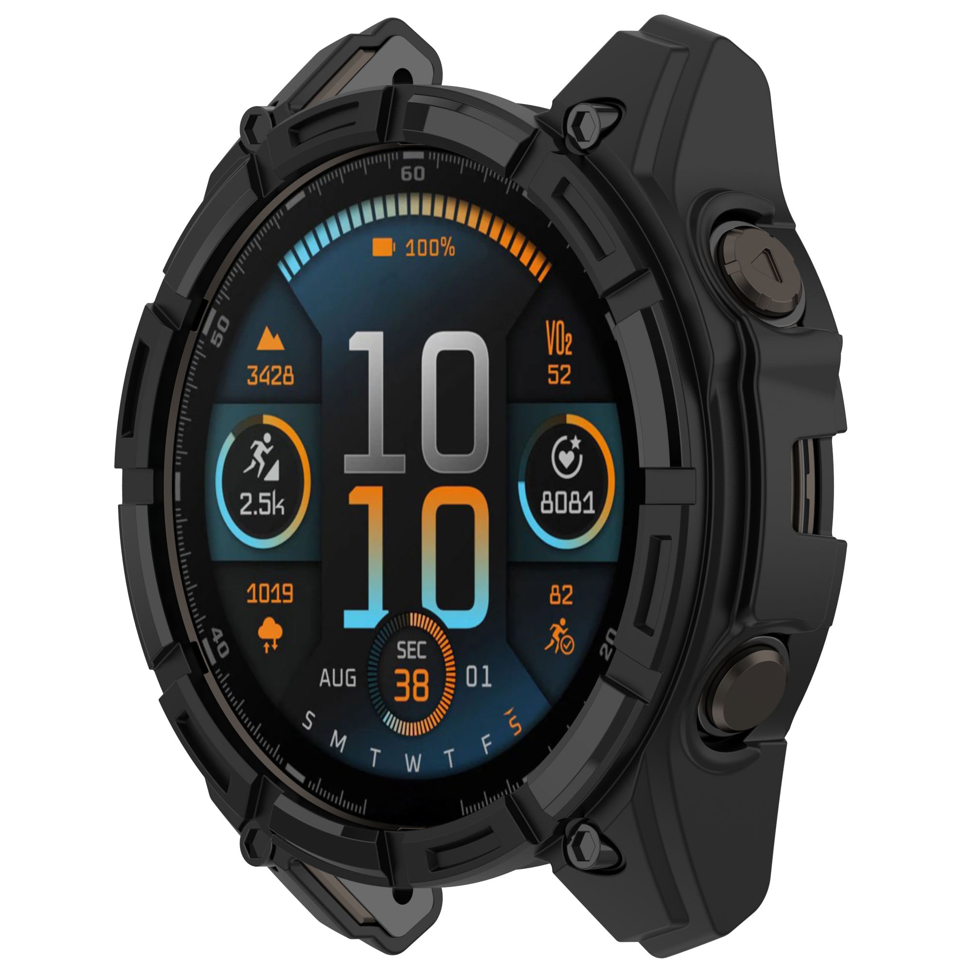 Garmin Quatix 8 - 47mm Rugged TPU Case (Black)