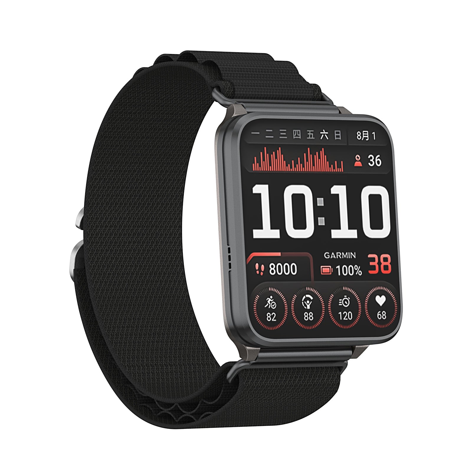Garmin Venu X1 Alpine Nylon Strap (Black)