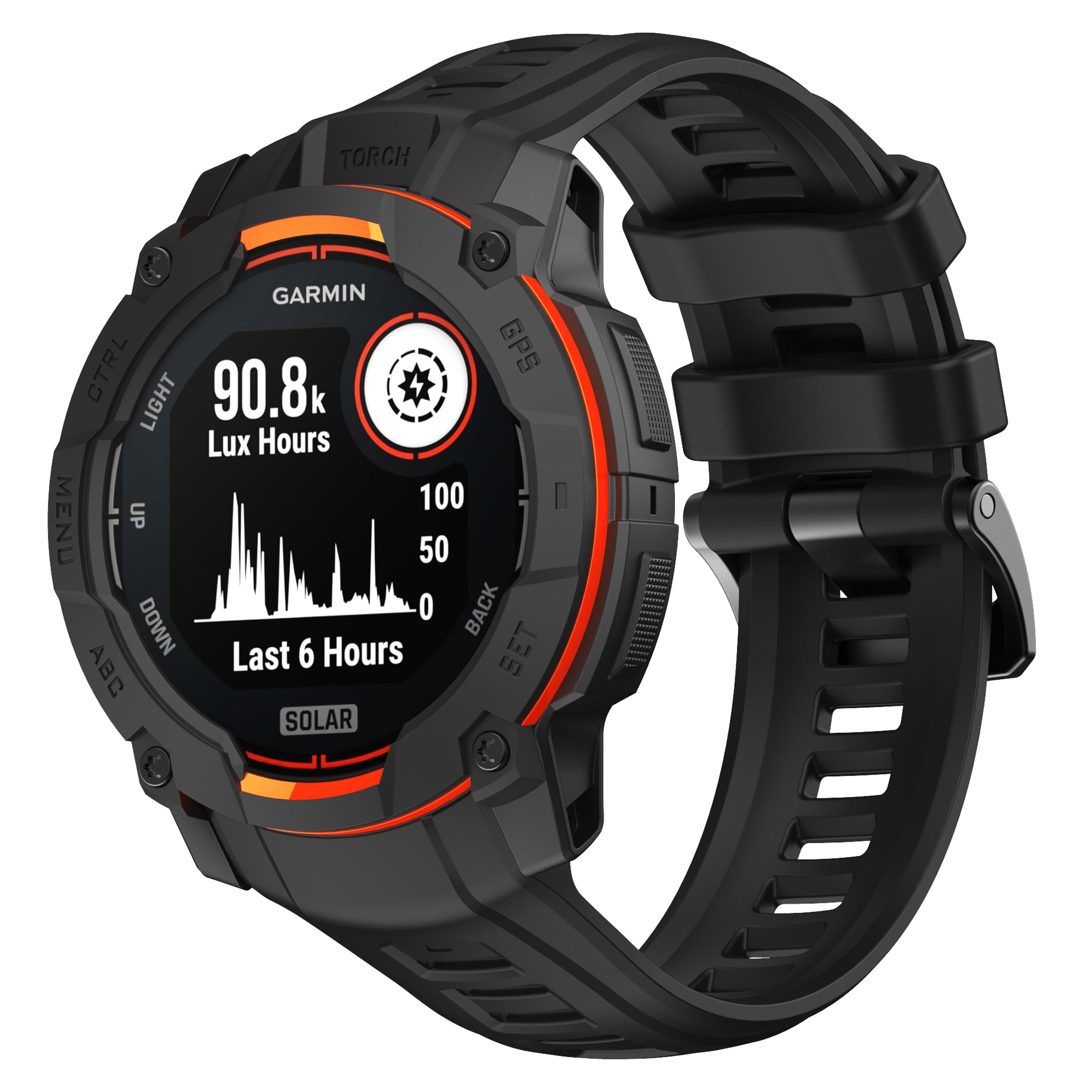 Garmin Instinct 3 - 50mm Silicone Strap 'Perfect Fit' (Black)
