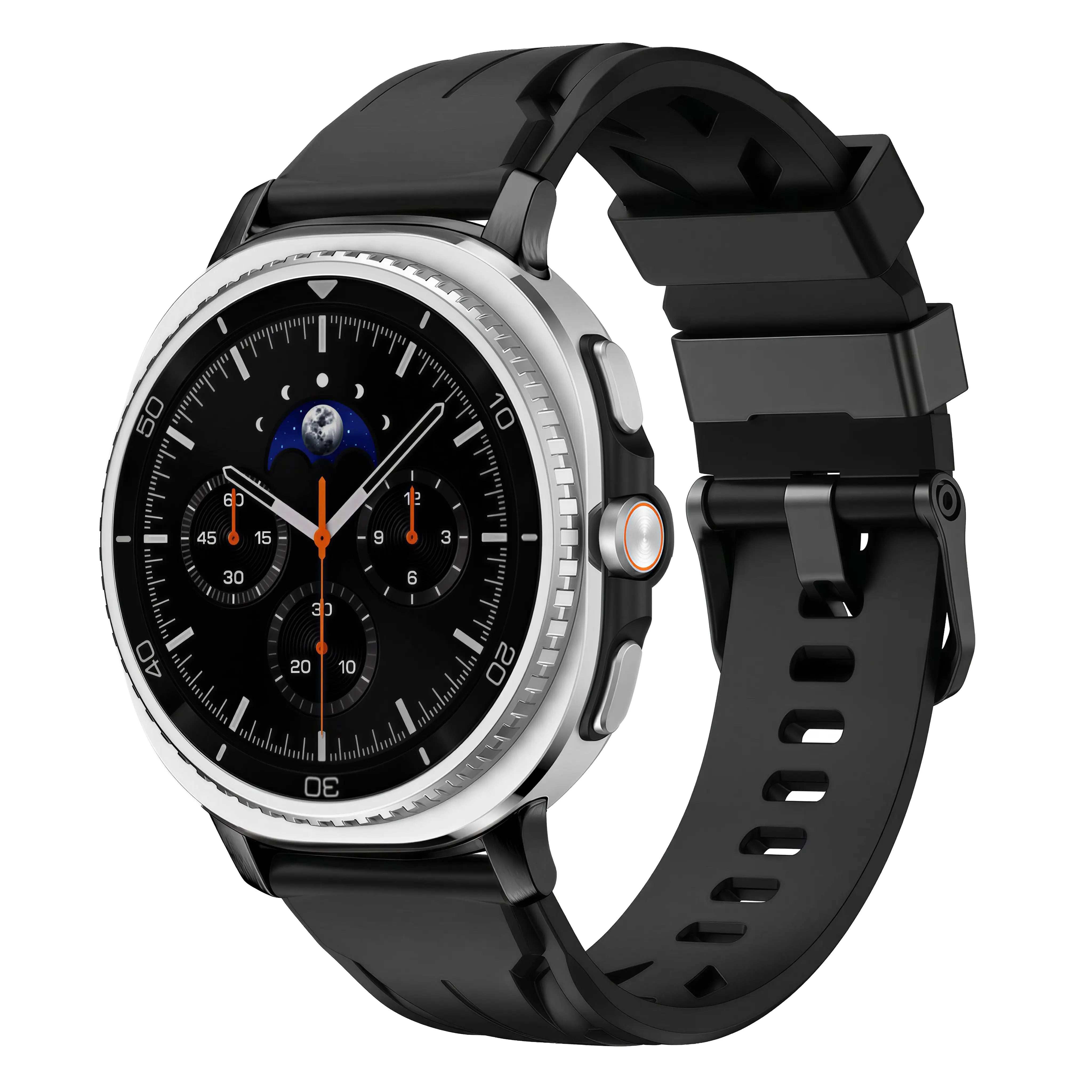 Samsung Galaxy Watch 9 - 40mm Race Silicone Strap (Black)