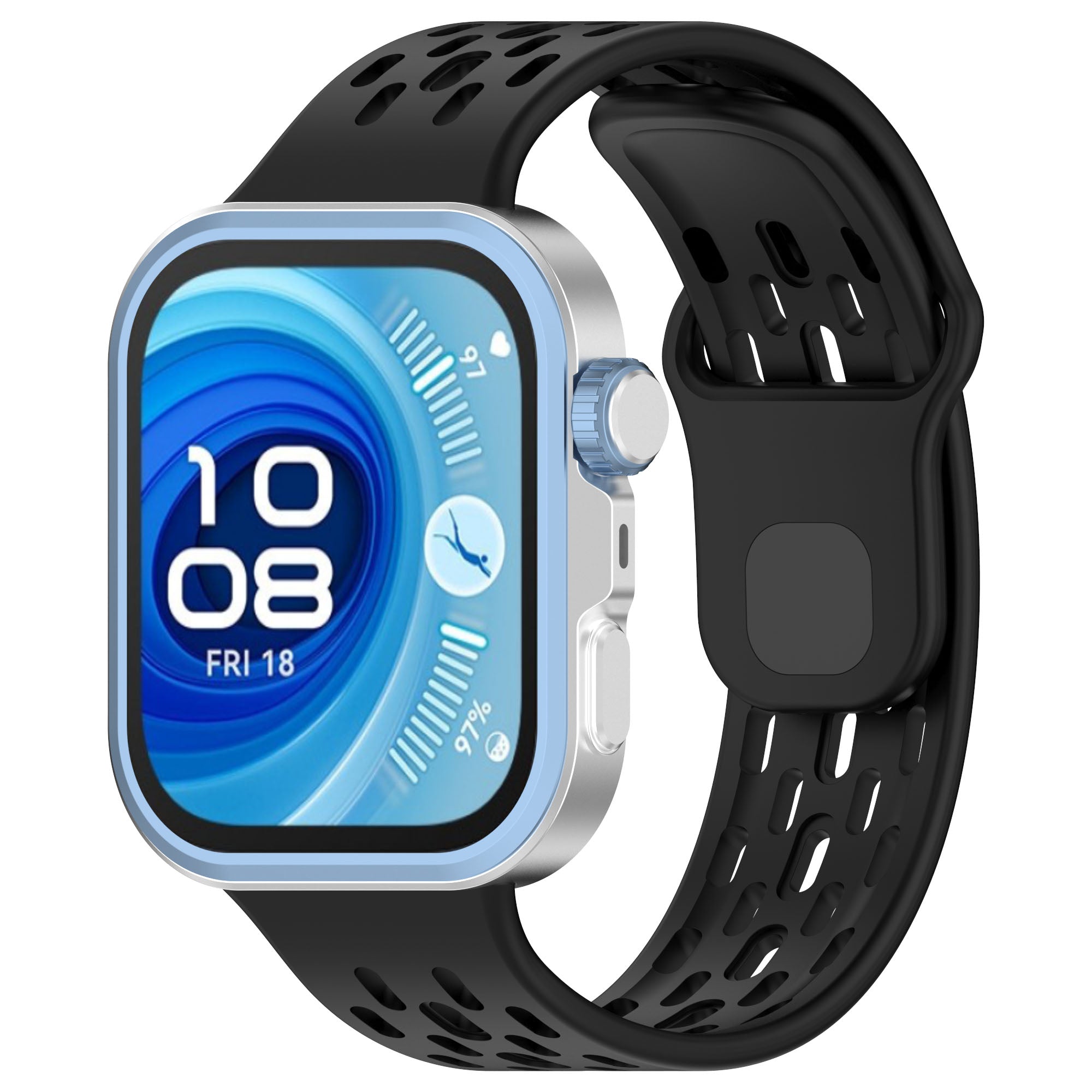 Huawei Watch Fit 5 Pro Silicone Air Strap (Black)