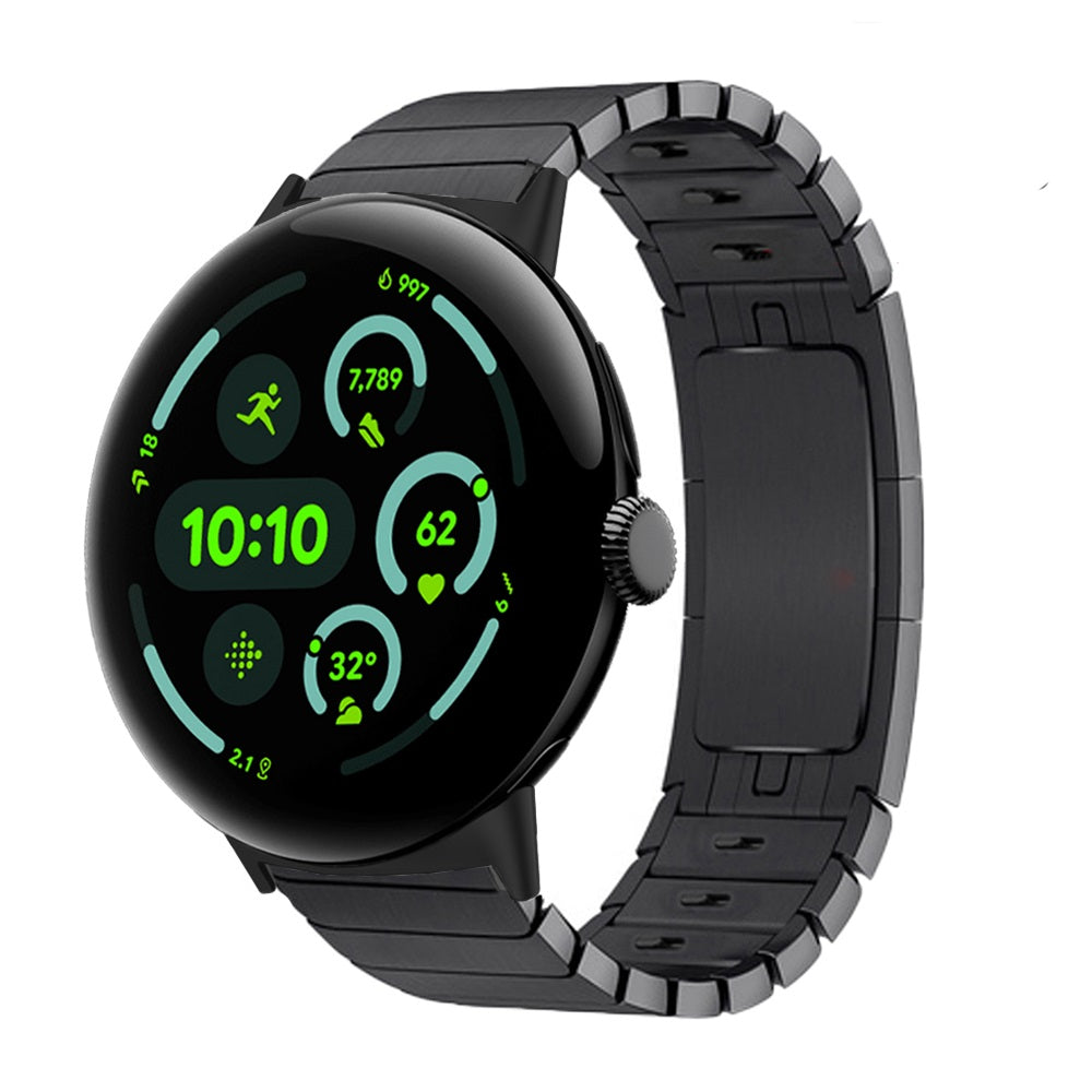 Google Pixel Watch 4 - 45mm Premium Metal Link Strap (Black)
