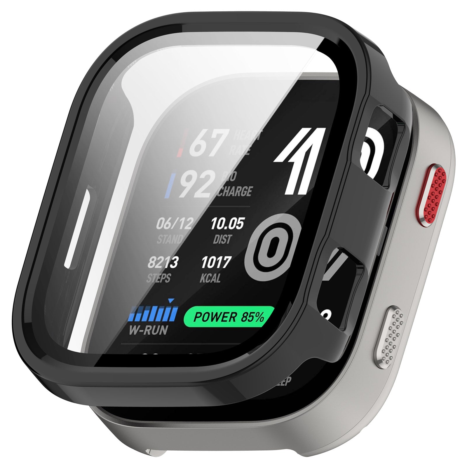 Amazfit Bip Max PC Case with Glass (Black)