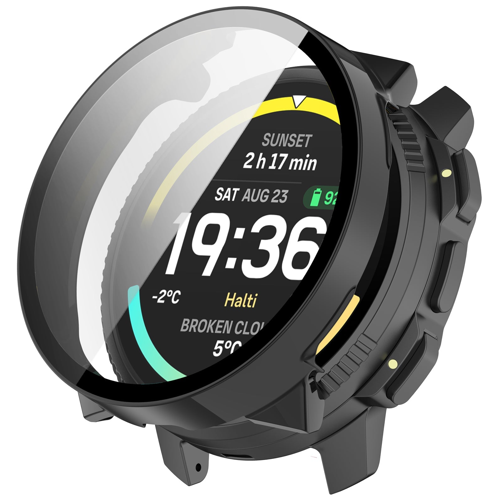 Suunto Vertical 2 PC Case with Glass (Black)