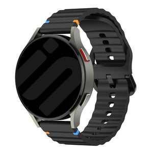 Huawei Watch GT 3 Pro 46mm Wave Silicone Strap (Black)