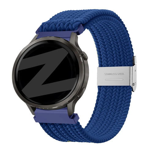 Bandz Garmin Forerunner 255 Woven Nylon Strap (Blue)