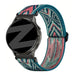 Bandz Oozoo Smartwatch 20mm Elastic Nylon Strap (Blue Mix)