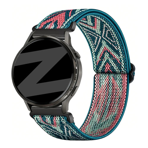 Bandz Garmin Venu 4 - 41mm Elastic Nylon Strap (Blue Mix)