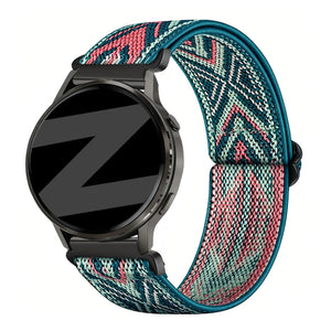 Bandz Garmin Vivoactive 4s Elastic Nylon Strap (Blue Mix)