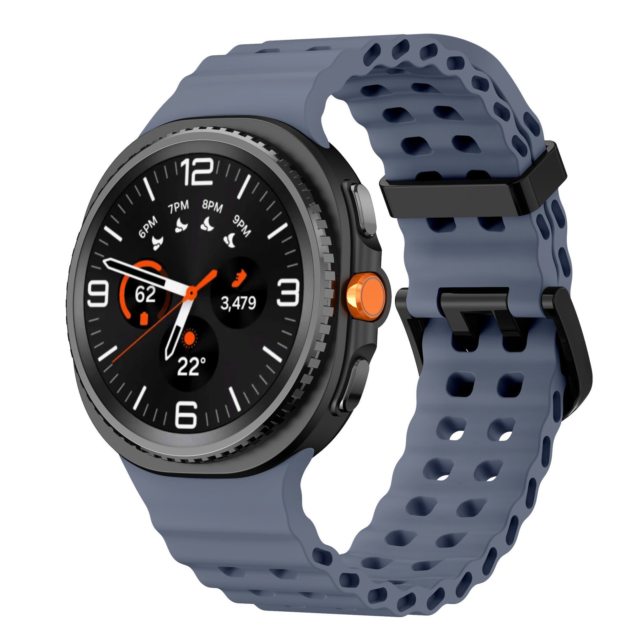 Samsung Galaxy Watch 9 - 44mm Ocean Strap (Grey-Blue)
