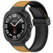 Samsung Galaxy Watch Ultra 2 Leather Hybrid Strap (Light Brown)