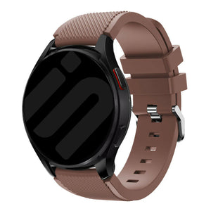 Amazfit Bip U (Pro) Twill Silicone Strap (Brown)