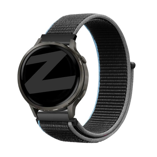 Bandz Garmin Forerunner 265 Nylon Loop Strap (Charcoal)