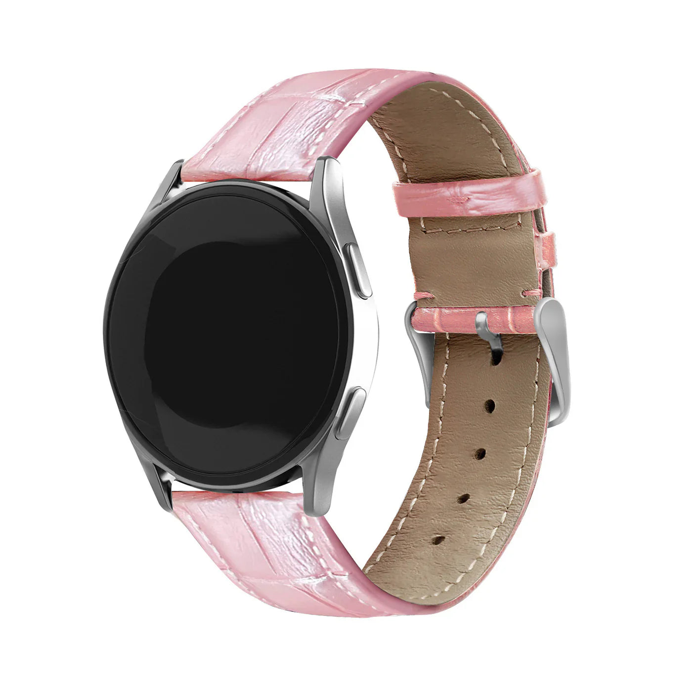 Withings ScanWatch 2 - 42mm Crocodile Leather Grain Strap (Pink)
