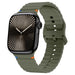 Apple Watch Ultra Wave Silicone Strap (Dark Green)