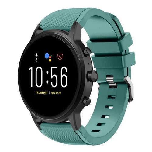 Fossil Gen 4 Explorist (HR) Silicone Strap (Viridian)