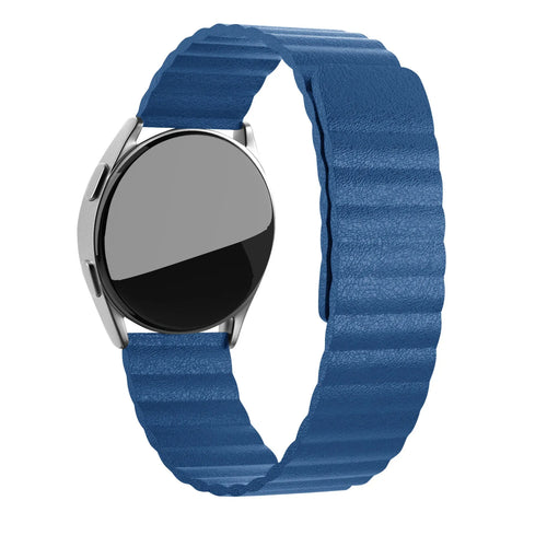 Amazfit Active Leather Loop Strap (Dark Blue)